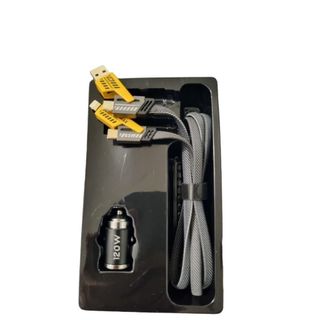 Tẩu Sạc Điện Thoại Trong Ô Tô Siêu Tốc 120W, Tẩu Âm 2 cổng 1 USB Và 1 TypeC - Dây Dù Chống Đứt Mạch Luxury_Autocar