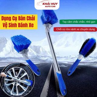 Dụng Cụ Bàn Chải Vệ Sinh Bánh Xe Lazang Màu Xanh Vệ Sinh Bánh Xe Chuyên Nghiệp khaihuyauto