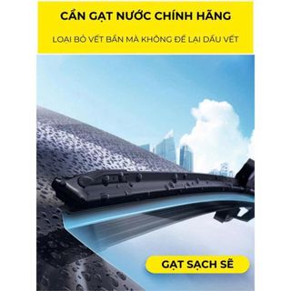 Bộ 2 Gạt Mưa Ô Tô VINFAST VF3 Lưỡi Silicon Thân Mềm Không Xương Gạt Sạch Nước khaihuyauto