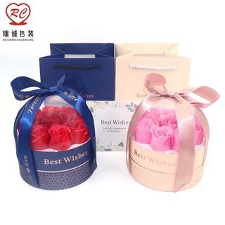 HỘP HOA QUẢ CẦU TRONG SUỐT ĐỰNG QUÀ TẶNG NGÀY CỦA MẸ