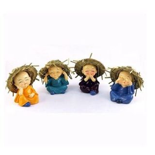 Tượng bộ tứ không đội mũ rơm,tứ tượng đội mũ