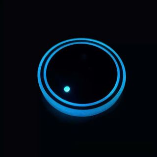 Lót Cốc Ô Tô Đèn LED Nhiều Màu – Trang Trí Nội Thất Xe Hơi, Chống Trượt, Sạc USB Tiện Dụng