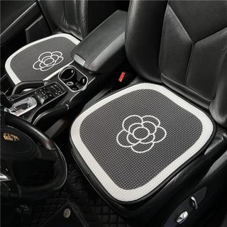 Full Bộ Nội Thất Hoa Trà , Gối Đầu Tựa Lựng, Lót Ghế, Lót Lưng ,Thùng Đựng Rác Sang Trọng Cao Cấp