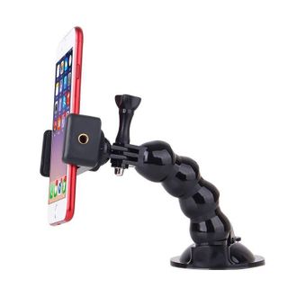 Giá đỡ điện thoại GOPRO hít cửa quay video, xem maps trên ô tô, gắn taplo kính kẹp cực chắc chắn