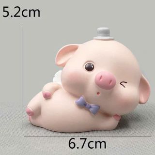 Bộ Set Trang Trí Taplo Ô Tô Heo Hồng Siêu Dễ Thương Dùng Cho Bàn Làm Việc Góc Học Tập Phụ Kiện Nội Thất