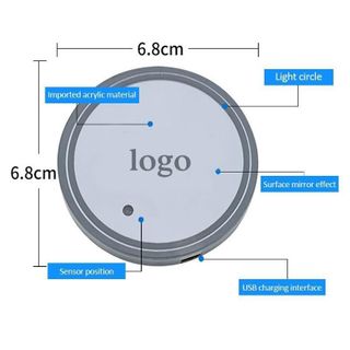 Lót Cốc Ô Tô Đèn LED Nhiều Màu – Trang Trí Nội Thất Xe Hơi, Chống Trượt, Sạc USB Tiện Dụng