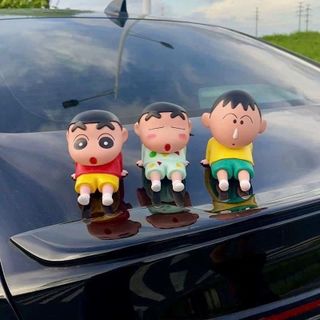 Mô Hình Shin Hoạt Hình Cute – Trang Trí Taplo, Đuôi Xe Ô Tô & Giá Đỡ Điện Thoại Mini