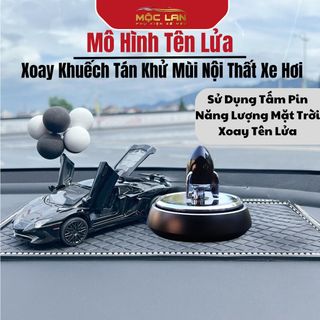 Trang Trí Taplo - Sáp Thơm Ô Tô Mô Hình Máy Bay Tên Lửa Sử Dụng Năng Lượng Mặt Trời Xoay Khuếch Tán Khử Mùi Nội Thất
