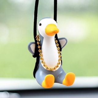Khánh Treo Gương Thú Cưng Vịt Đu dây Đáng Yêu Trang Trí Xe Hơi Treo Gương Chiếu Hậu