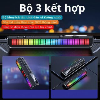 Máy Khuyếch Tán Tinh Dầu ô Tô SimpleFart N6 Thông Minh Kết Hợp  Bảng Số Điện Thoại Trên Ô Tô Đèn Led RGB Thông Minh 3in1