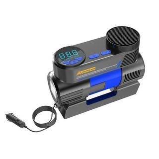 Bơm mini 12V - Bơm 1 xi lanh Air Compressor - ATJ-6388 cắm tẩu, đồng hồ cơ điện tử tự ngắt