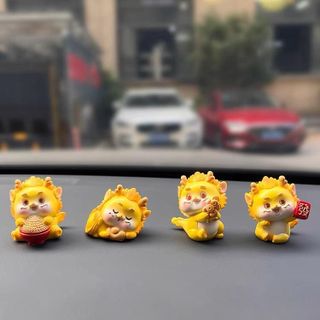 Mô Hình Rồng Sừng Vàng Mừng Tết Giáp Thìn 2024, Trang Trí Bàn Học, Bàn Làm Việc, Tủ Sách, Taplo Ô Tô Quà Tặng Năm Mới Decor Đồng