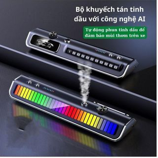 Máy Khuyếch Tán Tinh Dầu ô Tô SimpleFart N6 Thông Minh Kết Hợp Bảng Số Điện Thoại Trên Ô Tô Đèn Led RGB Thông Minh 3in1