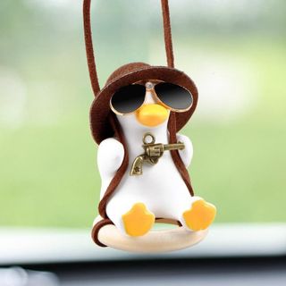 Khánh Treo Gương Thú Cưng Vịt Đu dây Đáng Yêu Trang Trí Xe Hơi Treo Gương Chiếu Hậu