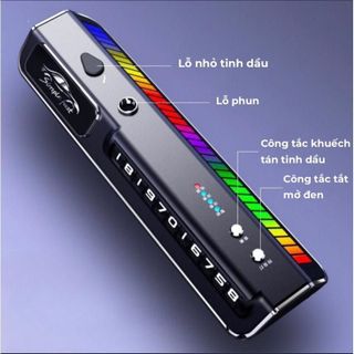 Máy Khuyếch Tán Tinh Dầu ô Tô SimpleFart N6 Thông Minh Kết Hợp  Bảng Số Điện Thoại Trên Ô Tô Đèn Led RGB Thông Minh 3in1