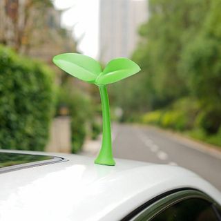 Phụ kiện mầm xanh, sừng đỏ trang trí nóc xe hơi,Dán Trang Trí Nóc ô tô Hình Cây 3D Dễ Thương Chống Va Chạm Nhãn Dán Decal Tem