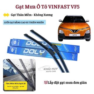 Bộ 2 Gạt Mưa Ô Tô VINFAST VF5 | Lưỡi Silicon Thân Mềm – Không Xương – Gạt Sạch Nước