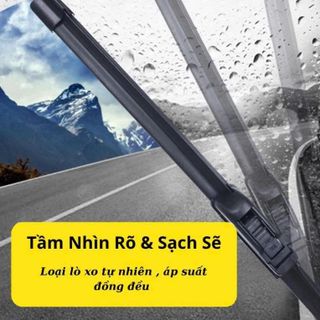 Bộ 2 Gạt Mưa Ô Tô VINFAST VF5 | Lưỡi Silicon Thân Mềm – Không Xương – Gạt Sạch Nước
