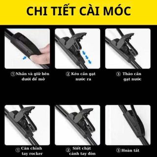 Bộ 2 Gạt Mưa Ô Tô VINFAST VF5 | Lưỡi Silicon Thân Mềm – Không Xương – Gạt Sạch Nước