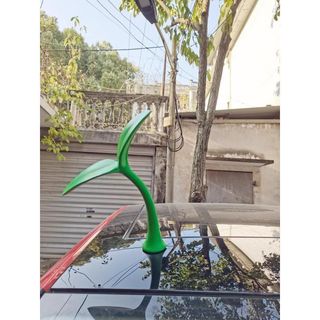 Phụ kiện mầm xanh, sừng đỏ trang trí nóc xe hơi,Dán Trang Trí Nóc ô tô Hình Cây 3D Dễ Thương Chống Va Chạm Nhãn Dán Decal Tem