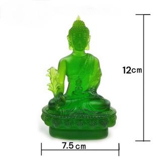 Tượng phật dược sư lưu ly quang vương phong thủy trang trí taplo ô tô nhà cửa mang lại may mắn cho gia chủ Decor Phòng Trang Trí Nhà Phòng Khách Đồng