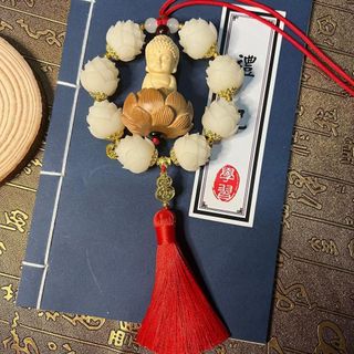 Khánh 8 Sen Khánh Treo Xe Liên Hoa Phật Như Lai Và Đài Sen Treo Xe Hơi, Trang Trí Nội Thất Ô Tô cao cấp