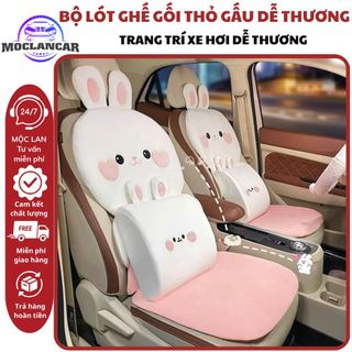 (80 mẫu) Bộ Lót Ghế Ô Tô Nhung Lông Thỏ Hoa Trà Cao Cấp Trang Trí Nội Thất Xe Sang Trọng