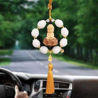 Khánh 8 Sen Khánh Treo Xe Liên Hoa Phật Như Lai Và Đài Sen Treo Xe Hơi, Trang Trí Nội Thất Ô Tô cao cấp