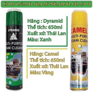 Dung Dịch Vệ Sinh Nội Thất Ô Tô Đa Năng – Làm Sạch Taplo, Ghế Da | Khaihuyauto