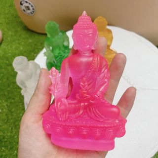 Tượng phật dược sư lưu ly quang vương phong thủy trang trí taplo ô tô nhà cửa mang lại may mắn cho gia chủ Decor Phòng Trang Trí Nhà Phòng Khách Đồng