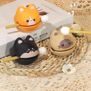 Gõ Mõ Mini Hình Mèo Dễ Thương Mõ Nhựa Tiếng Vang Trang Trí Bàn Làm Việc Để Văn Phòng-Trang Trí ô Tô <> Phòng</> Decor Decor Phòng