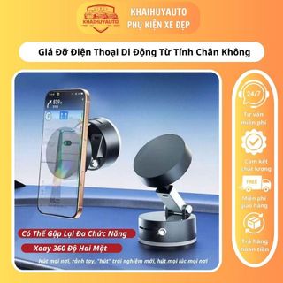 Giá Đỡ Điện Thoại Di Động Từ Tính Chân Không , Xoay 360 Độ Hai Mặt , Có Thể Gập Lại Đa Chức Năng