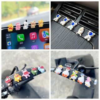 Set Gấu Dâu,Pikachu Gấu Pood,Vịt Trắng, Ếch, Mini Trang Trí Bảng Điều Khiển DVD,Trang Trí Ô Tô Gương