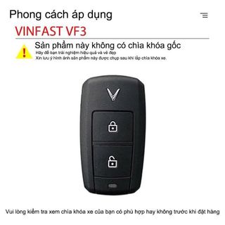 Bao Da Bò VinFast VF3 2 Nút Xanh SM Cao Cấp – Bao Khóa Sang Trọng, Chống Trầy Xước, Bền Đẹp Khaihuyauto