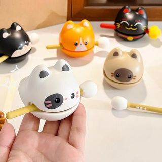 Gõ Mõ Mini Hình Mèo Dễ Thương Mõ Nhựa Tiếng Vang Trang Trí Bàn Làm Việc Để Văn Phòng-Trang Trí ô Tô <> Phòng</> Decor Decor Phòng