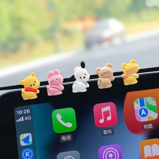 Set Gấu Dâu,Pikachu Gấu Pood,Vịt Trắng, Ếch, Mini Trang Trí Bảng Điều Khiển DVD,Trang Trí Ô Tô Gương