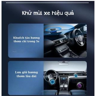 Nước Hoa Tinh Dầu Ô Tô Cao Cấp FOR CAR Lan Tỏa Hương Thơm Bằng Năng Lượng Mặt Trời Khử Mùi - Chống Say Xe Nội Thất Nội Thất