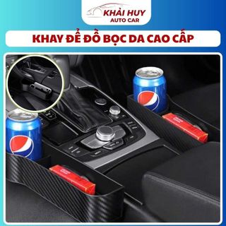 Khay Để Đồ Bọc Da Cao Cấp Nhét Khe Ghế Ô Tô-Khay Đựng Đồ Đa Năng Cài Khe Ghế Tránh Rơi Đồ Trên Xe luxury autocar