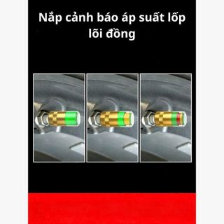 (NEW) Nắp Chụp Van Cảm Biến Xe Ô Tô Áp Suất Lốp Theo Dõi Độ Căng Của Lốp Chất Liệu Lõi Đồng Titan