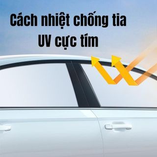 Tấm Che Nắng Cửa Sổ Ô Tô-Rèm Che Nắng Chât Liệu Vải Titan Bạc Chống Nắng Nóng Chống Tia UV Cực Tím
