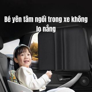 Tấm Che Nắng Cửa Sổ Ô Tô-Rèm Che Nắng Chât Liệu Vải Titan Bạc Chống Nắng Nóng Chống Tia UV Cực Tím