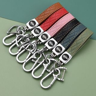 Móc Khóa Dây Da Cao Cấp Logo Hãng Xe Chất Liệu Da PU Cao Cấp Mix Nhiều Logo Hãng Xe ô Tô MinCar_Luxury