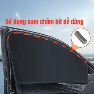 Tấm Che Nắng Cửa Sổ Ô Tô-Rèm Che Nắng Chât Liệu Vải Titan Bạc Chống Nắng Nóng Chống Tia UV Cực Tím