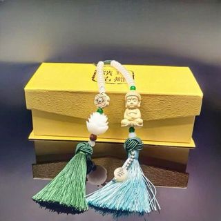 Khánh Đôi Thích Ca Liên Hoa Phong Thủy Trang Trí Ô Tô, Xe Hơi Mang Lại May Mắn - Bình An