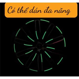 Set 20 Miếng Dán Phản Quang 7 Màu Độc Đáo Dùng Để Trang Trí Bánh Xe Ô Tô Phụ Kiện Ô Tô Khải Huy