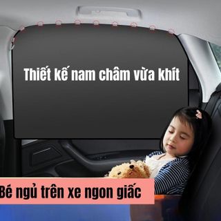 Tấm Che Nắng Cửa Sổ Ô Tô-Rèm Che Nắng Chât Liệu Vải Titan Bạc Chống Nắng Nóng Chống Tia UV Cực Tím