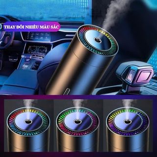 Máy Khuếch Tán Tinh Dầu - Tạo Độ Ẩm Ôtô Bằng Kim Loại - 2 Chế Độ Phun Sương Khải Huy Auto