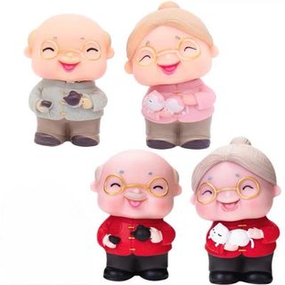 Mô Hình Ông Bà Lão Siêu Dễ Thương, Hàng Đẹp Loại 1 | Dùng Trang Trí Tiểu Cảnh, Quà Tặng, Trang Trí Bàn Làm Việc Decor Phòng Trang Trí Nhà
