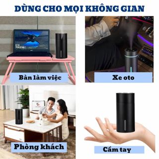 Máy Khuếch Tán Tinh Dầu - Tạo Độ Ẩm Ôtô Bằng Kim Loại - 2 Chế Độ Phun Sương Khải Huy Auto