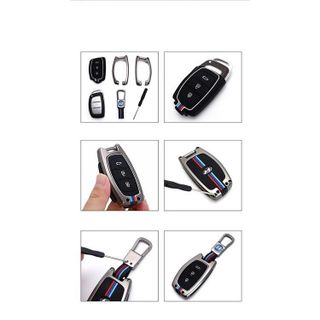 Ốp Chìa Khóa Xe Hyundai Accent, I10, Santafe, Tucson, Elantra, Creta, Stargazer Kim Loại Phản Quang